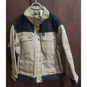 Blaklader Workwear Jacket Beige Black Utility Coat Mens XXXL 3XL Workwear Canvas